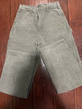 Carhartt Women's Faded Olive Utility Jeans